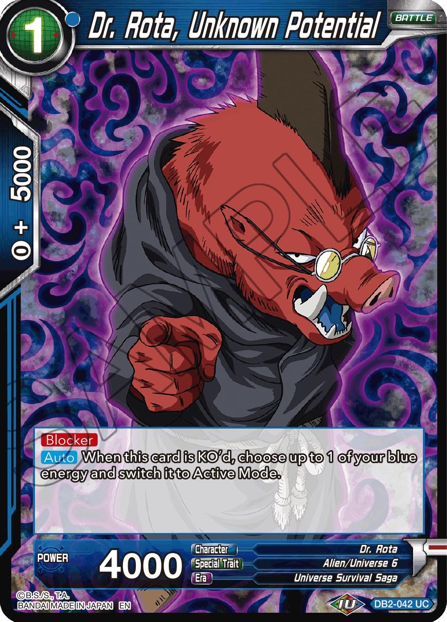 Dr. Rota, Unknown Potential [Reprint Foil] DB2-042 Dragon Ball Super Battle Evolution Booster