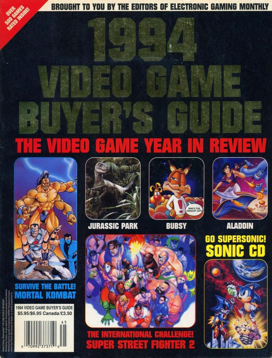 EGM 1994 Video Game Buyer's Guide Electronic Gaming Monthly