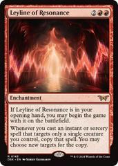 Leyline of Resonance [Foil] #143 Magic Duskmourn: House of Horror Prices