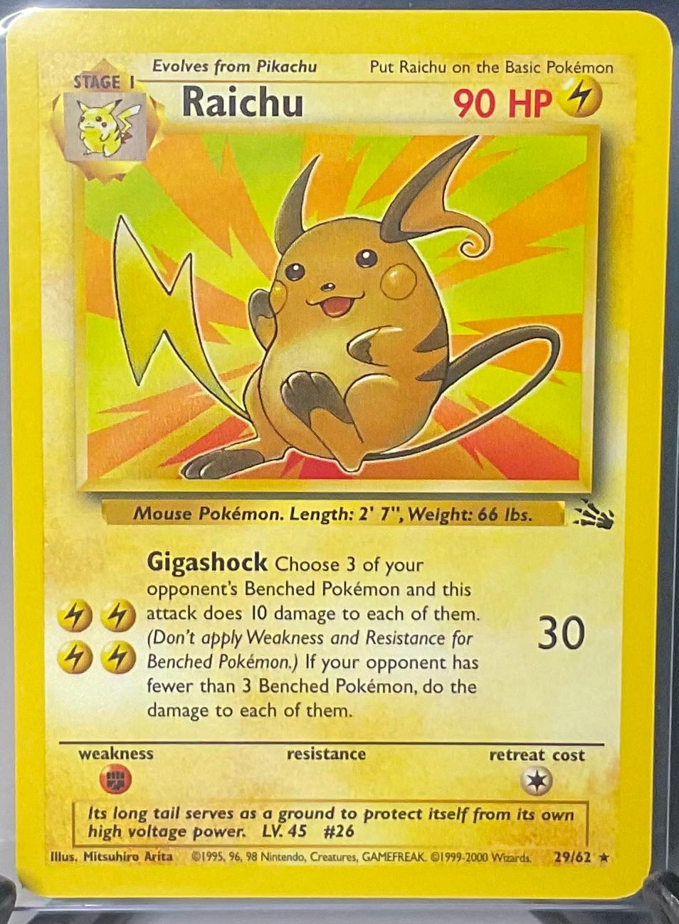 Raichu [1999-2000] #29 Pokemon Fossil