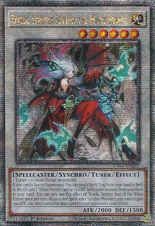 Rciela, Sinister Soul of the White Forest [Quarter Century Secret Rare] INFO-EN039 YuGiOh The Infinite Forbidden