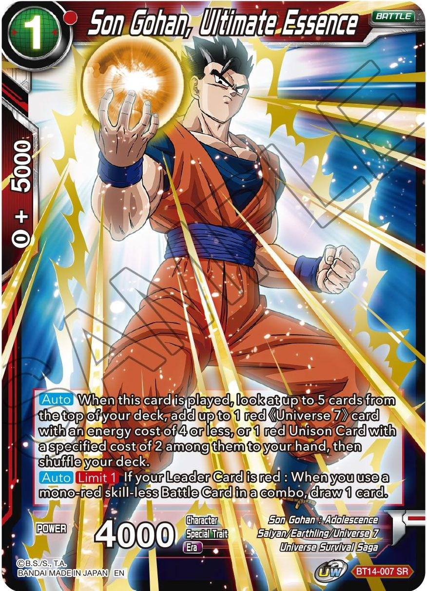 Son Gohan, Ultimate Essence BT14-007 Dragon Ball Super Cross Spirits