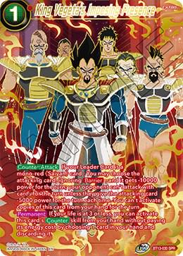 King Vegeta's Imposing Presence [SPR] BT13-030 Dragon Ball Super Supreme Rivalry