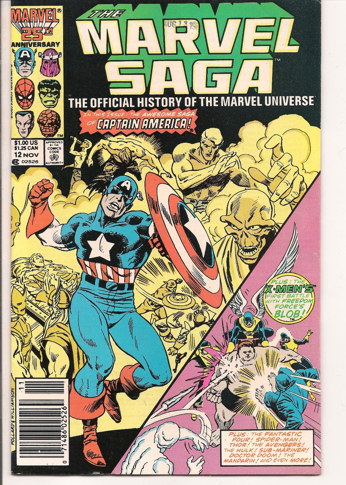 The Marvel Saga the Official History of the Marvel Universe [Newsstand] #12 (1986) Comic Books The Marvel Saga the Official History of the Marvel Universe