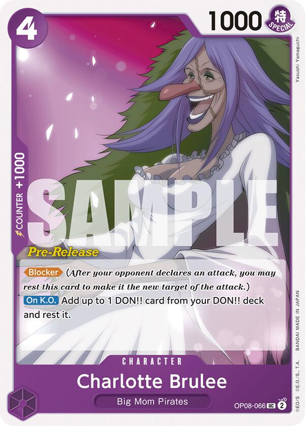 Charlotte Brulee [Pre-Release] OP08-066 One Piece Two Legends