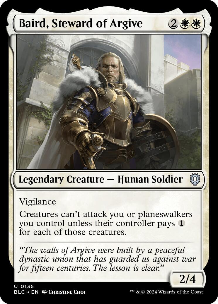 Baird, Steward of Argive #135 Magic Bloomburrow Commander