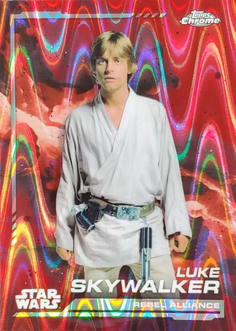 Luke Skywalker [Red Wave Refractor] #104 Star Wars 2024 Topps Chrome