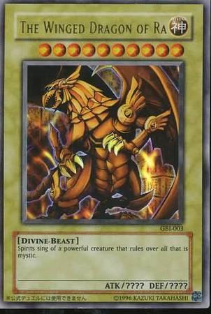 The Winged Dragon of Ra GBI-003 YuGiOh Duel Monsters International