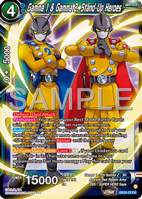 Gamma 1 & Gamma 2, Stand-Up Heroes [Foil] EX24-25 Dragon Ball Super Premium Anniversary Box 2024