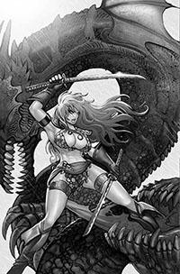 Red Sonja: Death and the Devil [Norman Sketch Virgin] #1 (2024) Comic Books Red Sonja: Death and the Devil