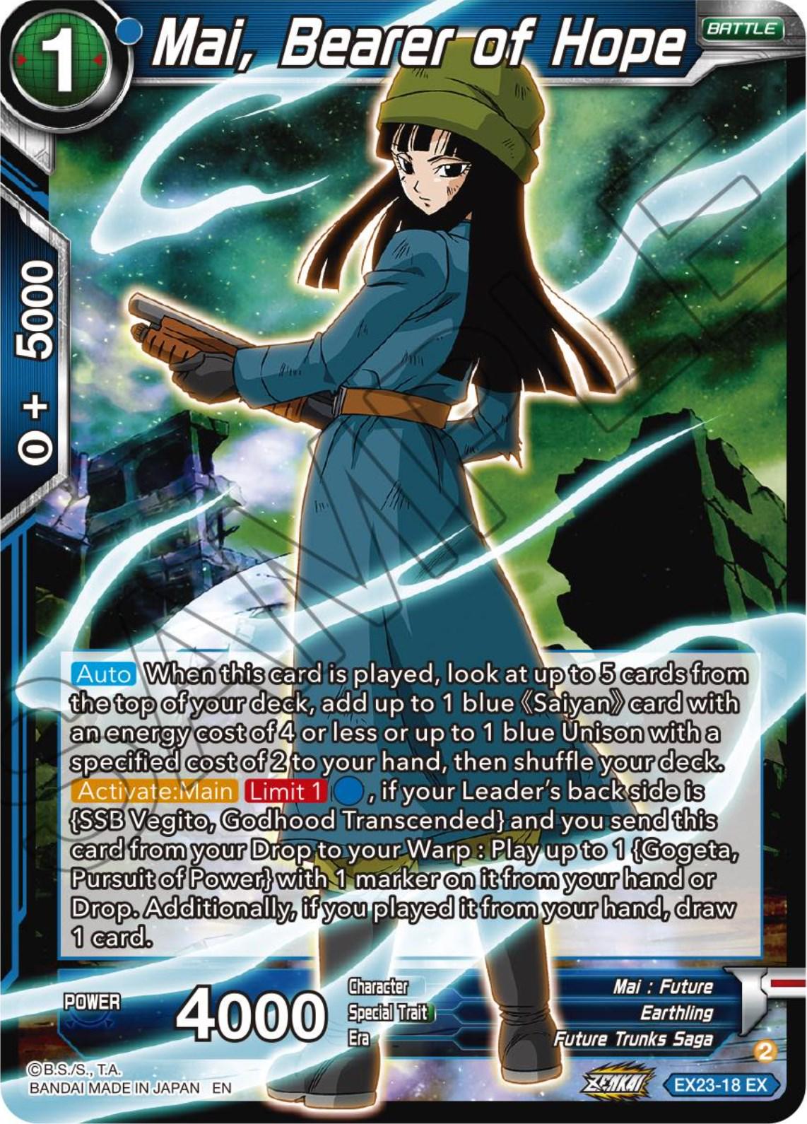 Mai, Bearer of Hope [Foil] EX23-18 Dragon Ball Super Premium Anniversary Box 2023