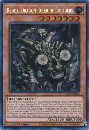 Redox, Dragon Ruler of Boulders [Secret Rare] RA03-EN008 YuGiOh Quarter Century Bonanza