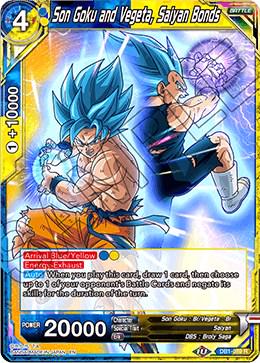 Son Goku and Vegeta, Saiyan Bonds DB1-089 Dragon Ball Super Dragon Brawl