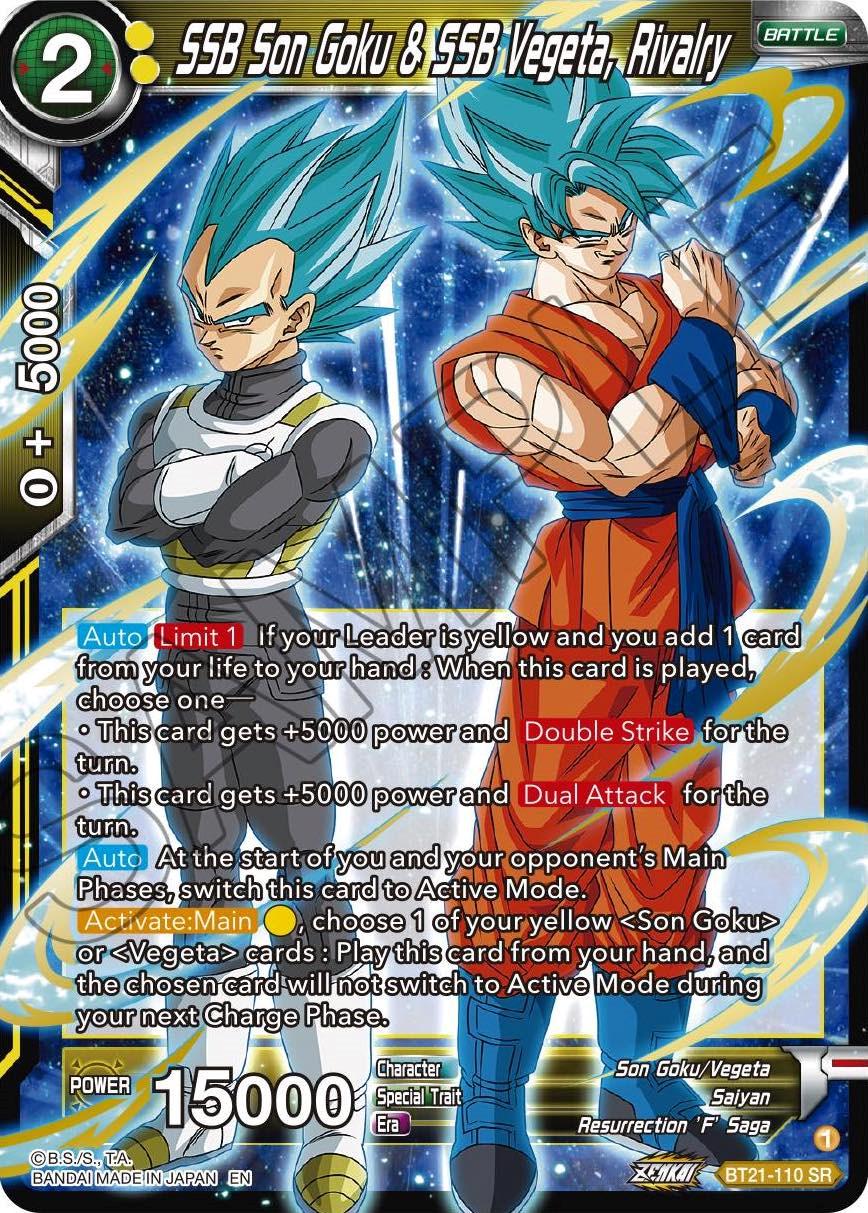 SSB Son Goku & SSB Vegeta, Rivalry BT21-110 Dragon Ball Super Wild Resurgence