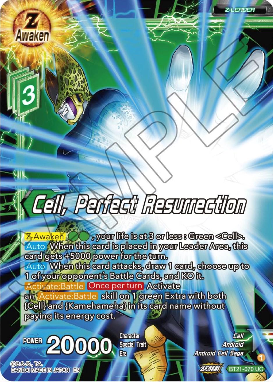 Cell, Perfect Resurrection BT21-070 Dragon Ball Super Wild Resurgence