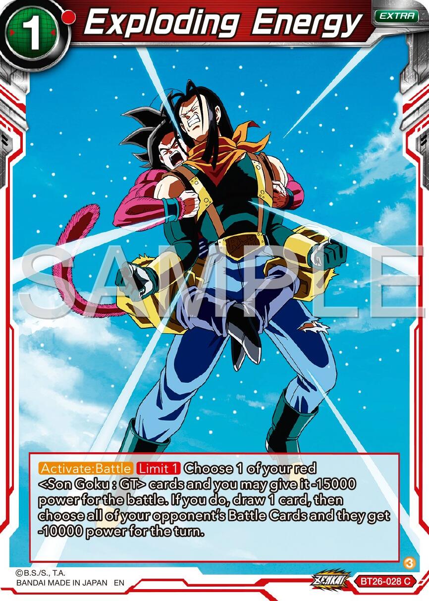 Exploding Energy BT26-028 Dragon Ball Super Ultimate Advent