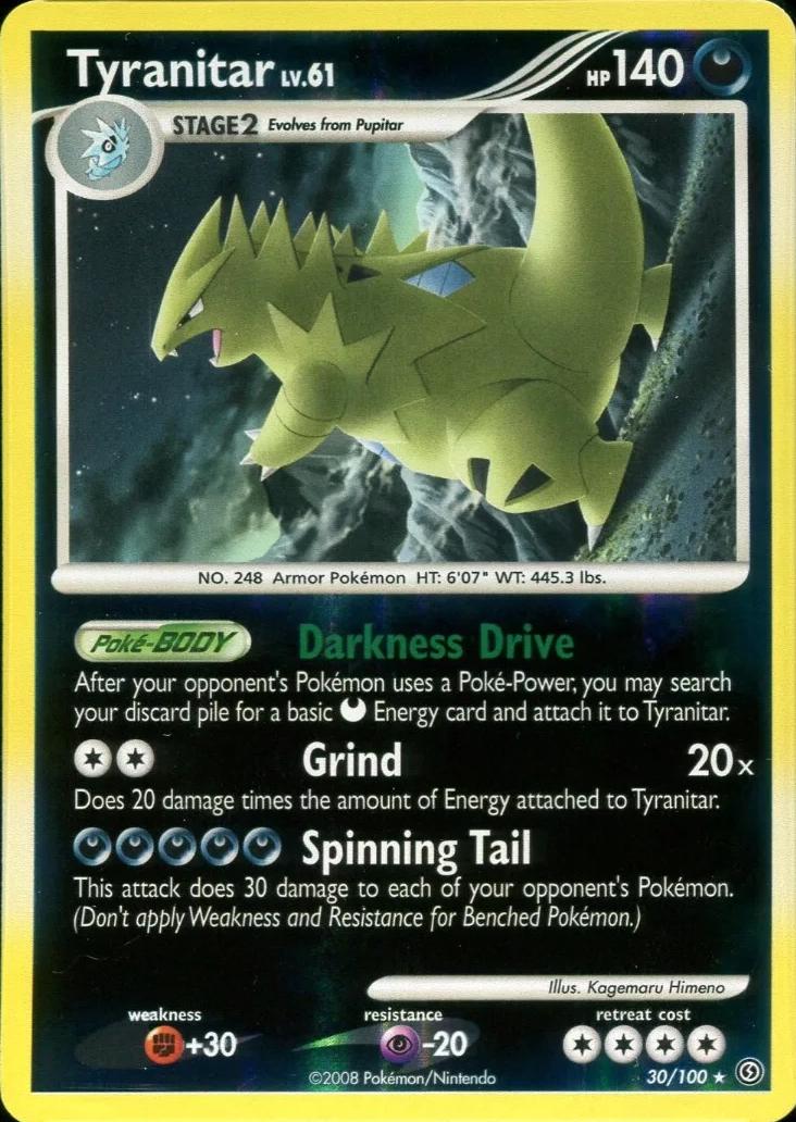 Tyranitar [Reverse Holo] #30 Pokemon Stormfront