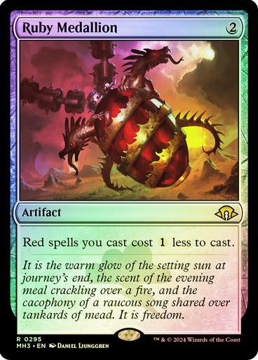 Ruby Medallion [Foil] #295 Magic Modern Horizons 3