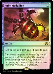 Ruby Medallion [Foil] #295 Magic Modern Horizons 3 Prices