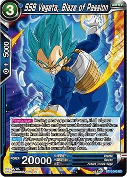 SSB Vegeta, Blaze of Passion BT10-040 Dragon Ball Super Rise of the Unison Warrior