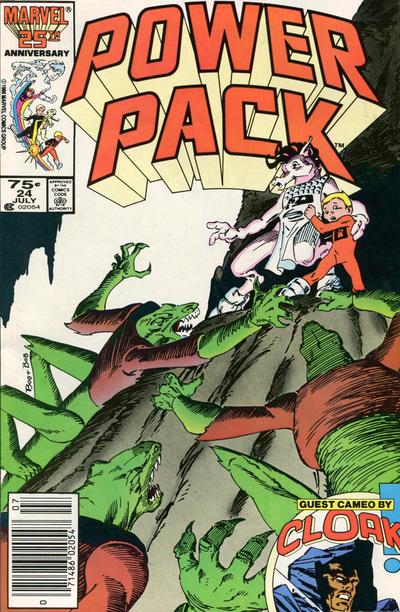 Power Pack [Newsstand] #24 (1986) Comic Books Power Pack