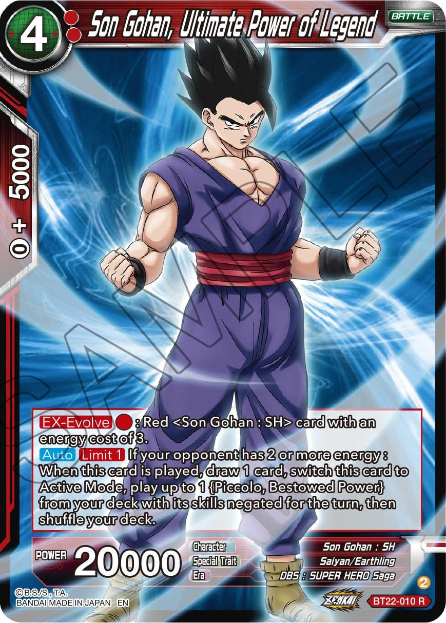 Son Gohan, Ultimate Power of Legend BT22-010 Dragon Ball Super Critical Blow