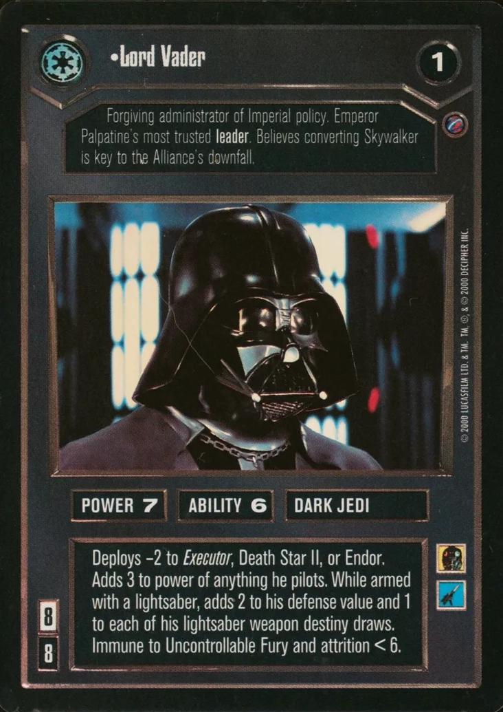 Lord Vader [Foil] Star Wars CCG Reflections II