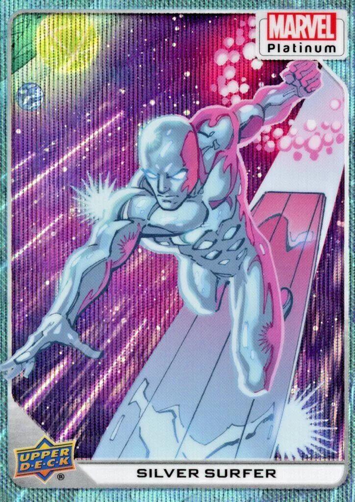 Silver Surfer [Blue Surge] #93 Prices | Marvel 2023 Upper Deck Platinum ...