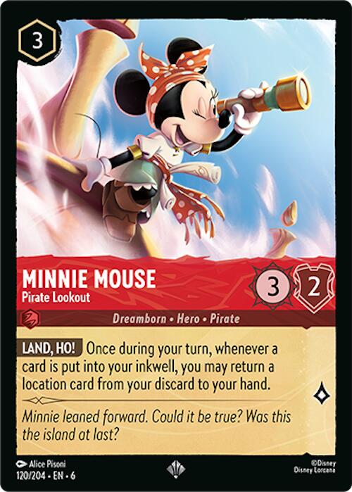 Minnie Mouse - Pirate Lookout #120 Lorcana Azurite Sea