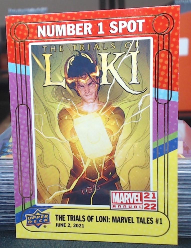 The Trials Of Loki: Marvel Tales #N1S-25 Marvel 2021 Upper Deck Annual Number 1 Spot