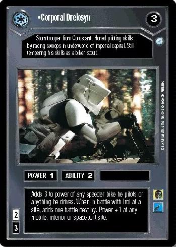 Corporal Drelosyn [Limited] Star Wars CCG Endor