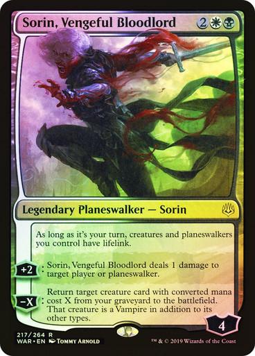 Sorin, Vengeful Bloodlord [Foil] #217 Magic War of the Spark