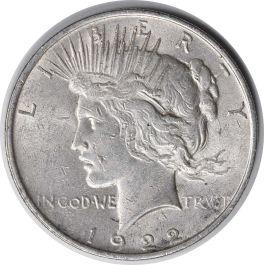 1922 S [VAM-5A] Coins Peace Dollar