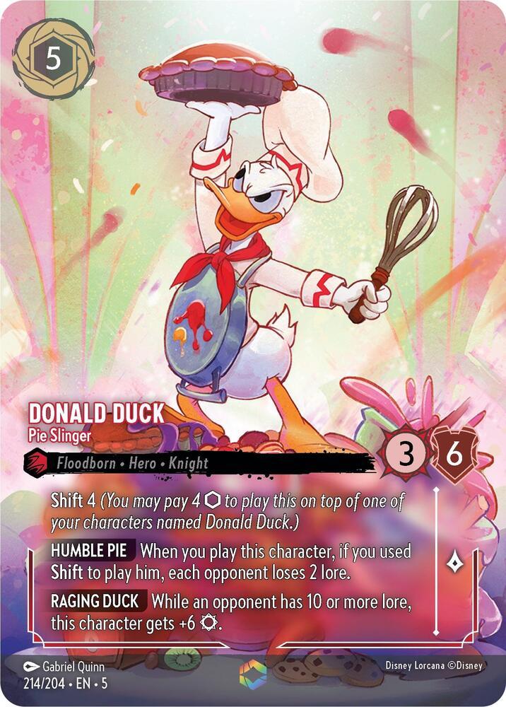 Donald Duck - Pie Slinger #214 Lorcana Shimmering Skies