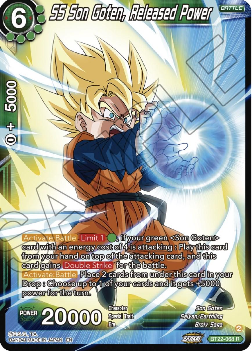 SS Son Goten, Released Power BT22-068 Dragon Ball Super Critical Blow