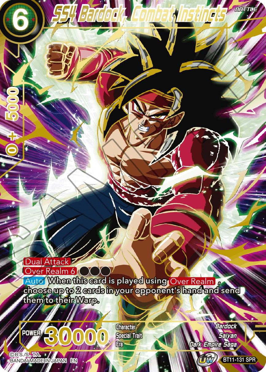 SS4 Bardock, Combat Instincts [SPR] BT11-131 Dragon Ball Super Vermilion Bloodline