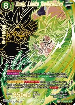 Broly, Limits Transcended [SPR] BT6-060 Dragon Ball Super Destroyer Kings