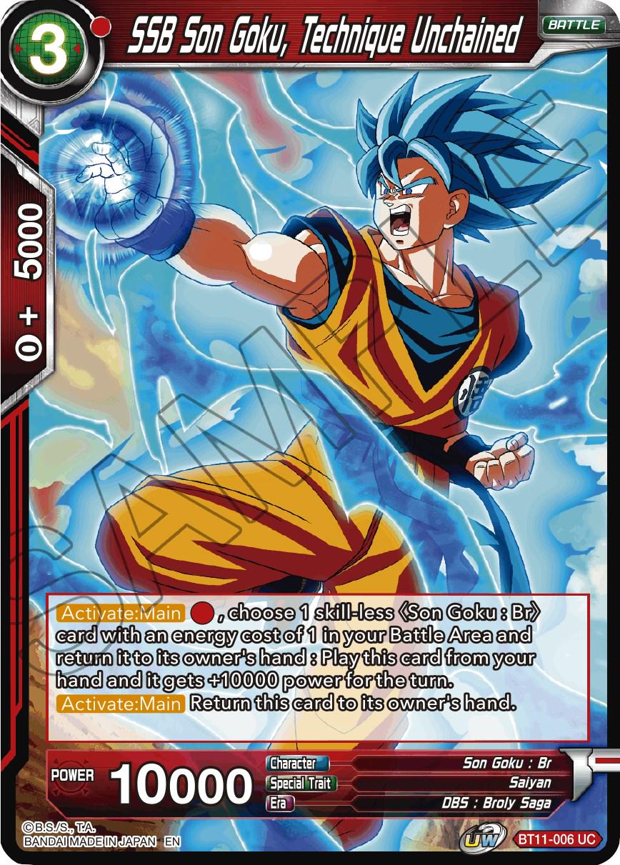 SSB Son Goku, Technique Unchained [Foil] BT11-006 Dragon Ball Super Vermilion Bloodline