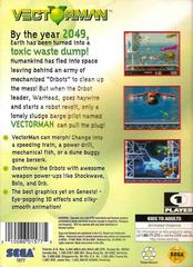 Back Cover | Vectorman [Cardboard Box] Sega Genesis