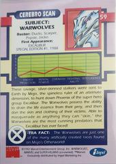 Back | Warwolves Marvel 1992 X-Men Series 1