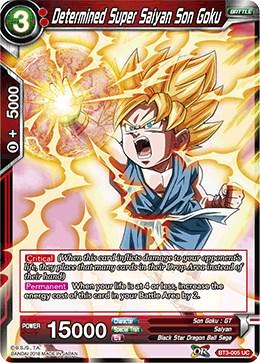 Determined Super Saiyan Son Goku BT3-005 Dragon Ball Super Cross Worlds