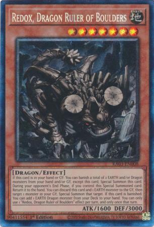 Redox, Dragon Ruler of Boulders [Collector's Rare] RA03-EN008 YuGiOh Quarter Century Bonanza