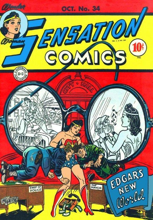 Sensation Comics #34 (1944) Comic Books Sensation Comics