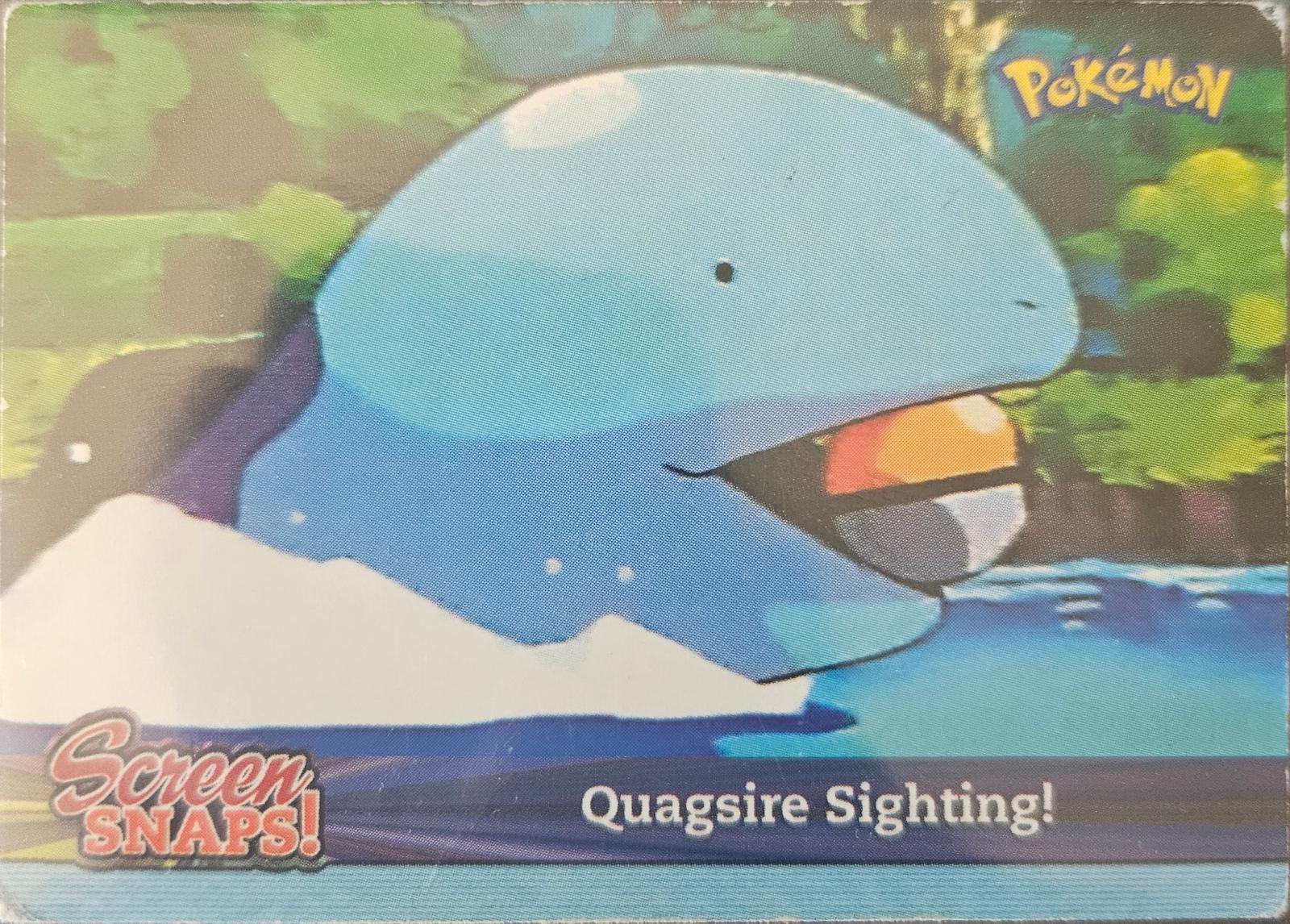 Quagsire Sighting! #Snap20 Pokemon 2001 Topps Johto Episode