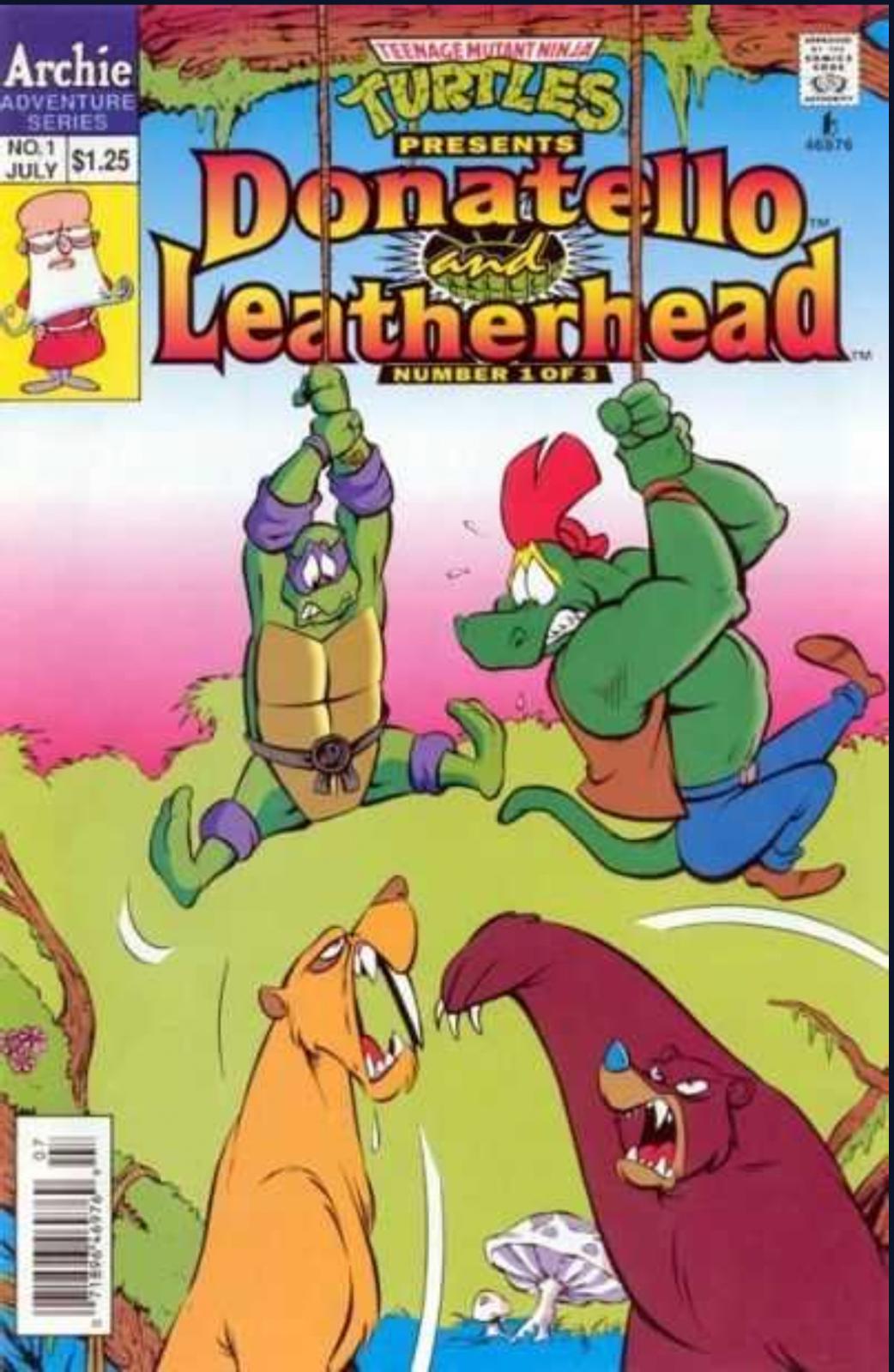 Teenage Mutant Ninja Turtles Presents: Donatello And Leatherhead #1 (1993) Comic Books Teenage Mutant Ninja Turtles: Donatello And Leatherhead