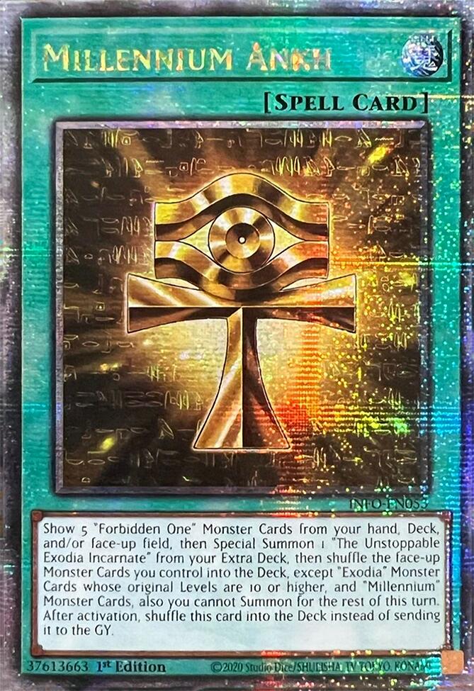 Millennium Ankh [Quarter Century Secret Rare] INFO-EN053 YuGiOh The Infinite Forbidden