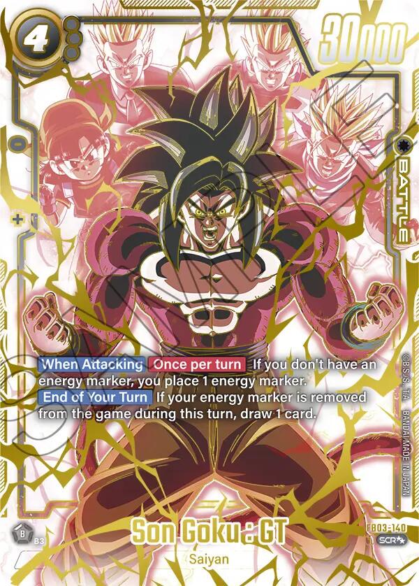 Son Goku : GT [Super Alternate Art Holo] FB03-140 Dragon Ball Fusion World Raging Roar