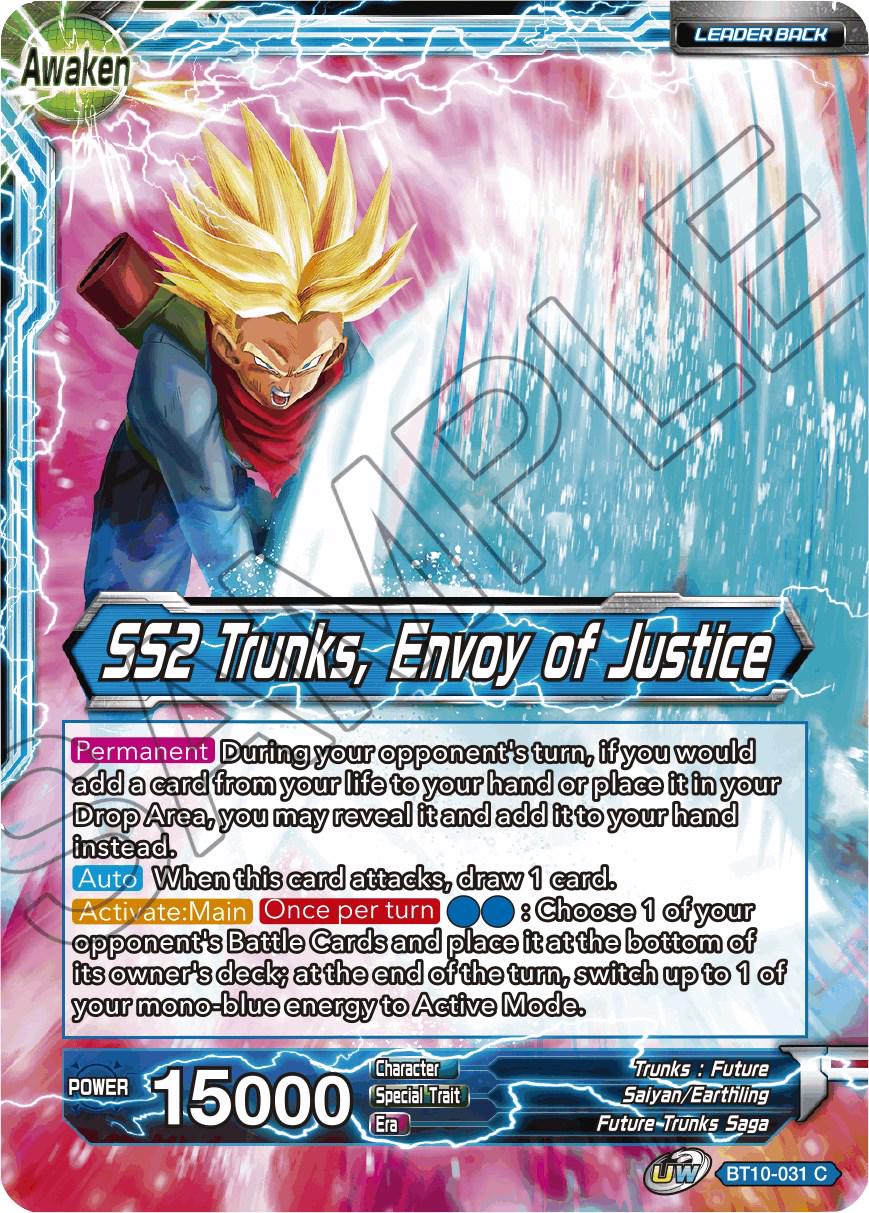 Trunks // SS2 Trunks, Envoy of Justice BT10-031 Dragon Ball Super Rise of the Unison Warrior