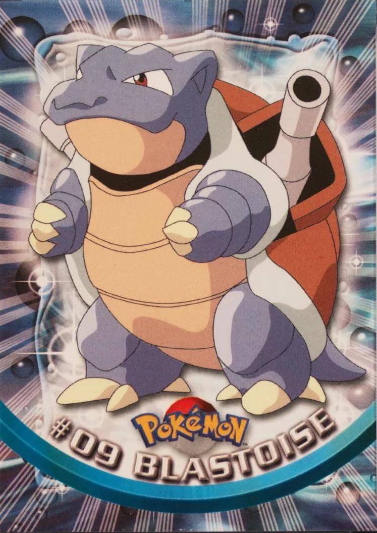 Blastoise #9 Pokemon 1999 Topps TV