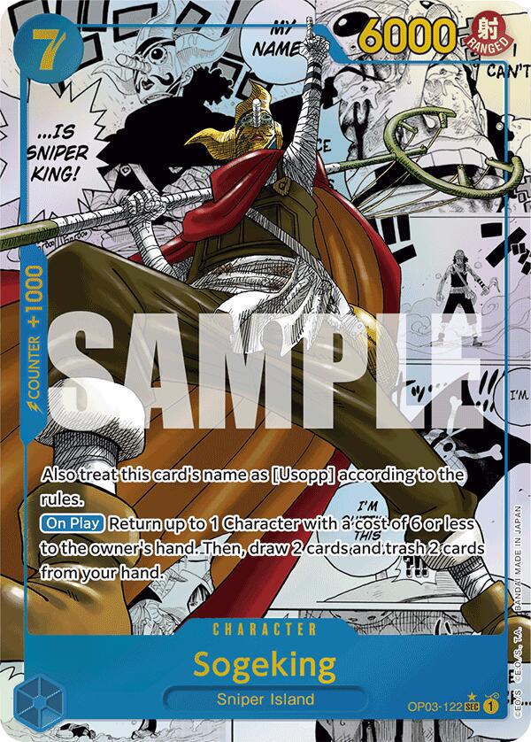 Sogeking [Manga Foil] OP03-122 One Piece Premium Booster